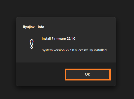 Ryujinx Firmware Installing and Updating